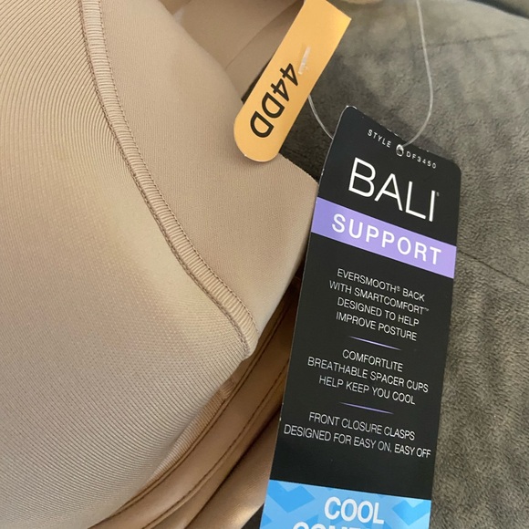 Bali 44DD NWT Support Front # DF3450 Closure Cool Comfort Stretch Straps Bra - Picture 2 of 8